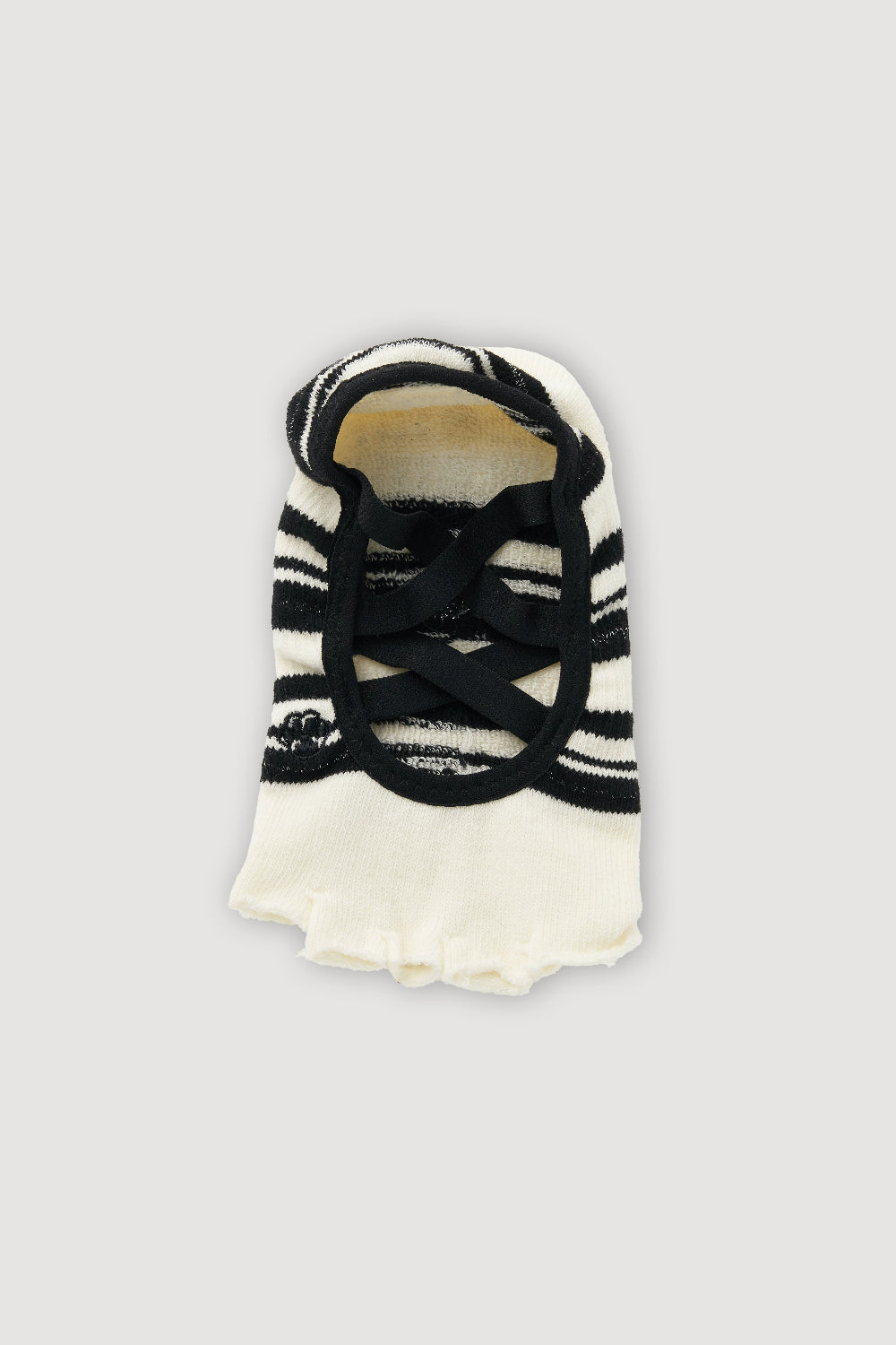 HAILEY STRIPE TOE FREE GRIP SOCKS