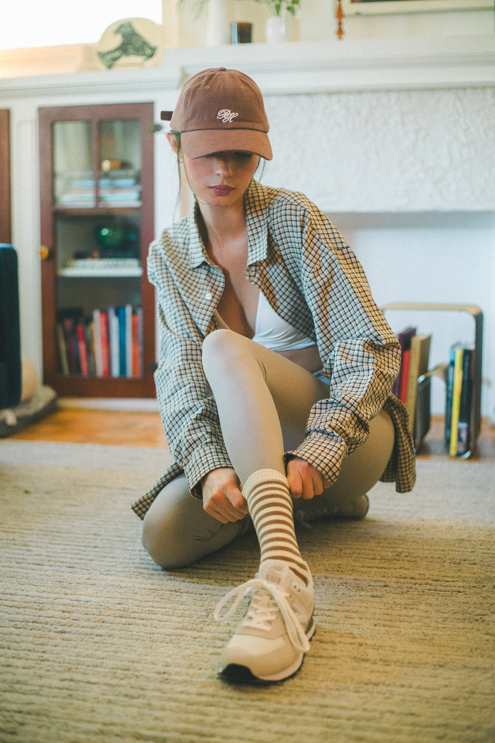 TAYLOR STRIPE GRIP SOCKS