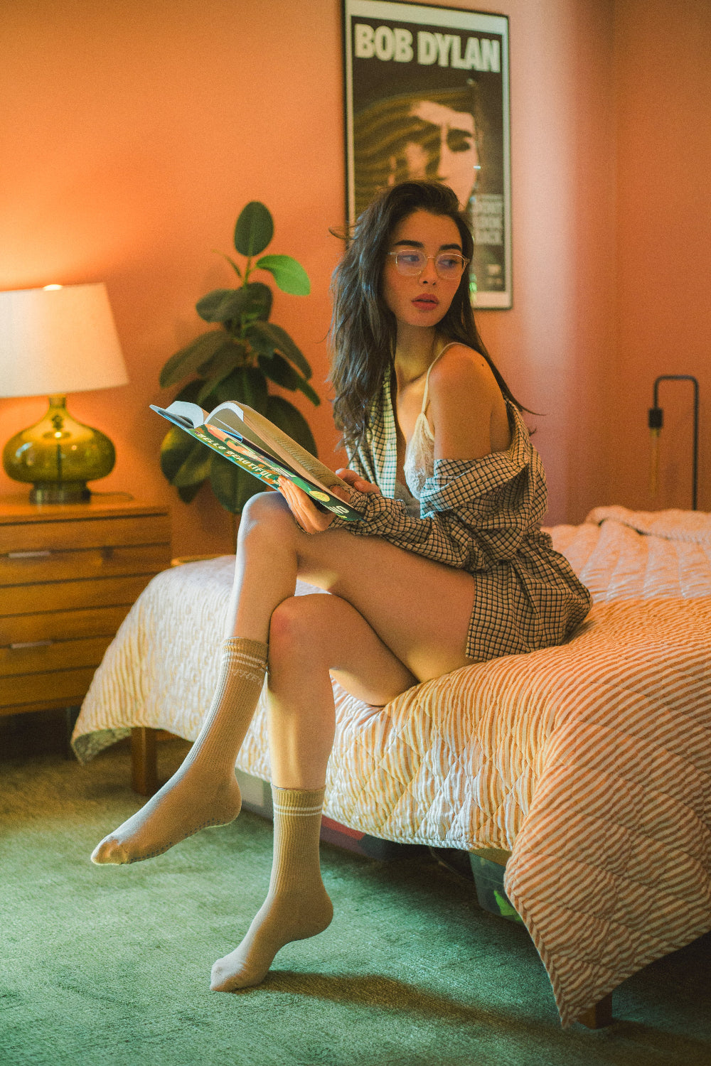 KATIE 'THE KAT' RIBBON GRIP SOCKS